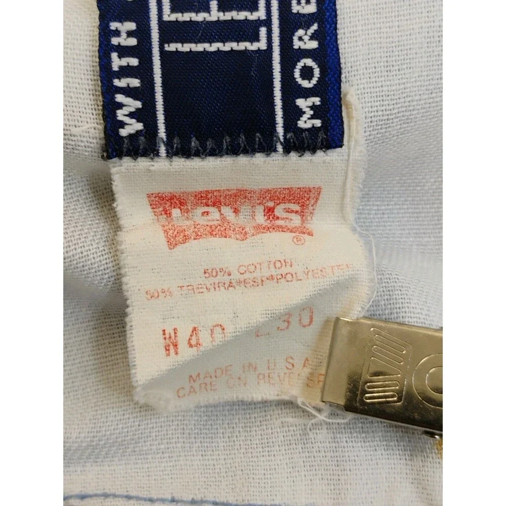 Vintage Levi’s For Men With A Skosh More Room Size 40x30 Blue Jeans 80's 90's